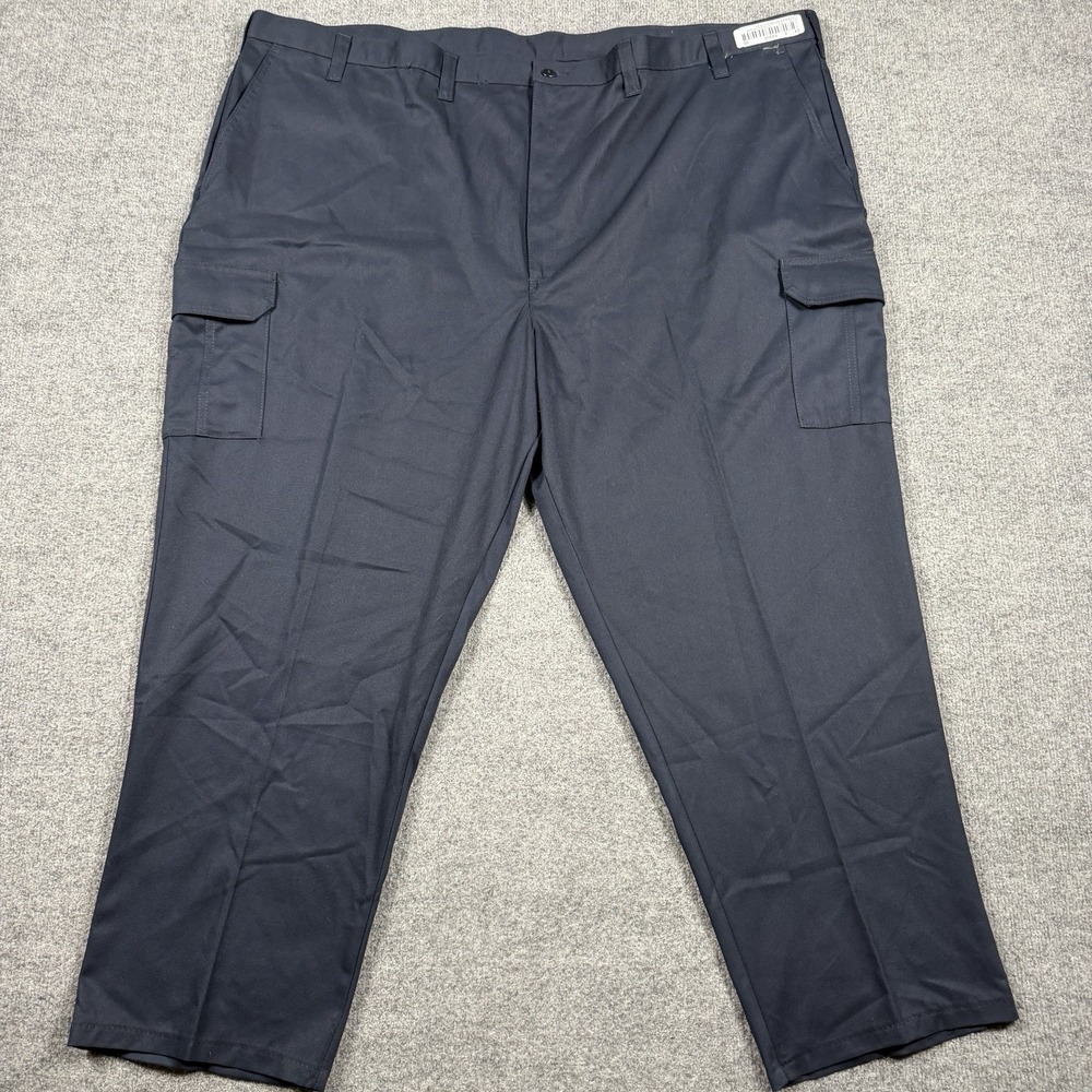 Cintas ComfortFlex Work Pant Mens 56x30 Navy Blue Cargo Workwear #270-20 NEW